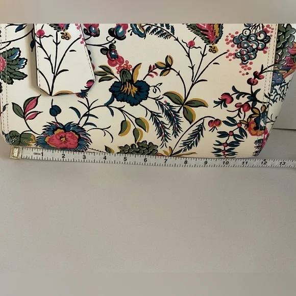 NWT Tory Burch Parker Floral Leather Tote - Picture 8 of 12